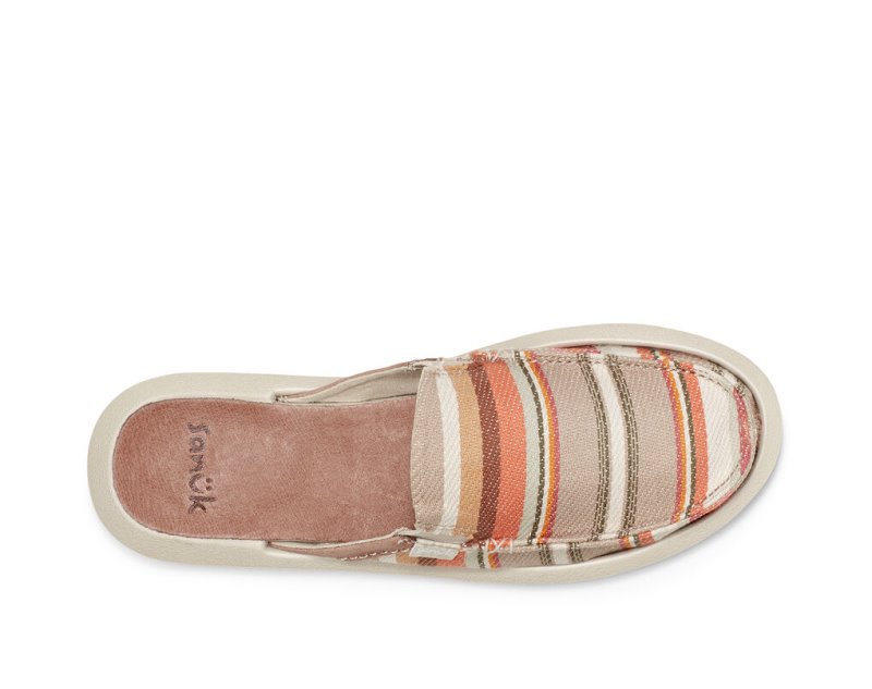 Sanuk You Got My Back Blanket Sustainable Slip On Women's Sandals Beige | Canada 180GSO